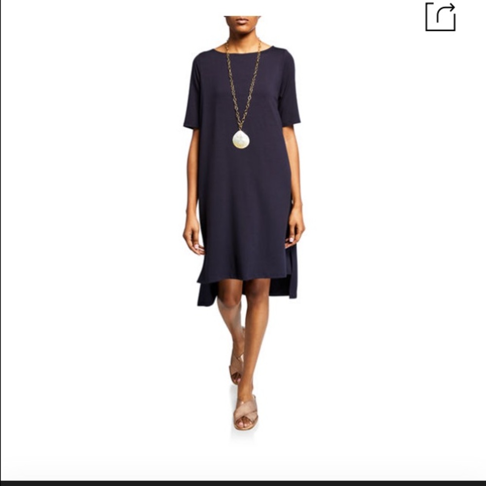 NWT Eileen Fisher hi low Jersey Dress PP